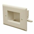 Swe-Tech 3C Easy Mount Recessed Low Voltage Cable Pass-through Plate FWT45-0009-LA